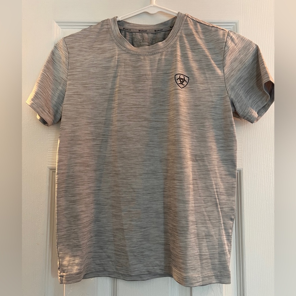 Boys AriatTek Heather Gray Crew Neck Tee